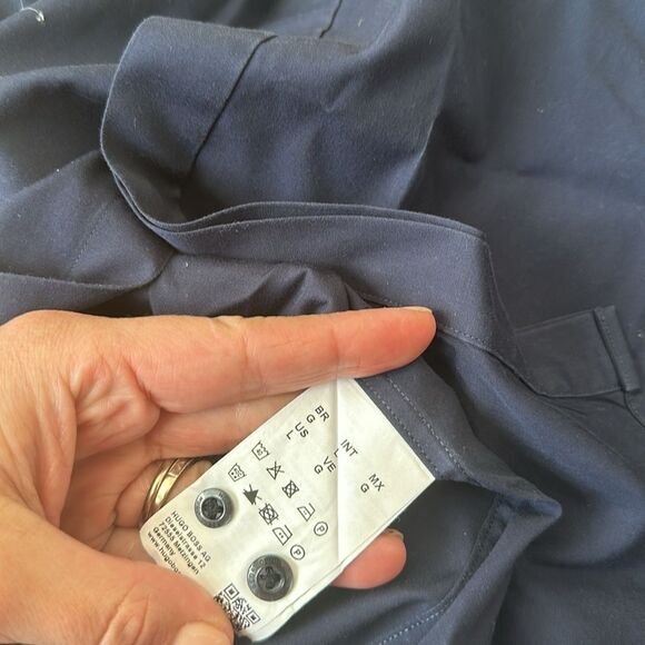 HUGO Men's Ewid Collar Detail Long Sleeve Shirt - Picture 5 of 6